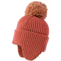 Maximo Kids' Mini Beanie with Pom-pom Berretto Bambini (53-55 cm, rosso)
