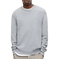 AllSaints Brice Crew Denim Blue Marl Taglia: XXL | Maglioni a maglia Outlet | Uomo | Blu