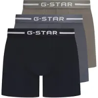 G-Star Underwear Acre 3 Pack Trunks Navy - Elephant - Turbulence Taglia: XXL | Biancheria intima Outlet | Uomo | Blu