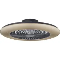 Brilliant G60021/06 Lampada a soffitto LED Salerno, 58 cm, colore nero, materiale: plastica, LED integrati