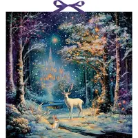 Sonstige Verlage Calendario dell'Avvento da parete - Magica foresta invernale