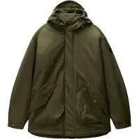 Napapijri - Parka impermeabile in cotone e Cordura - Asko Parka Olive Night per Uomo in Cotone - Taglia M - Kaki