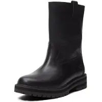 Timberland per donna. TB0A2R5XW021 Stivali in pelle Britton Drive nero (38.5 W), Basso, 1 a 3 cm, Nessuno, Casual