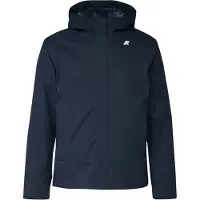 K-way - Giacca in twill impermeabile e antivento - Jacko Twill Marmotta Blue D Blue A per Uomo - Taglia L - Blu navy