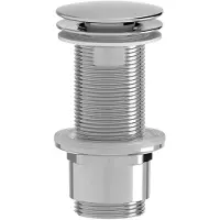 Hak Set di scarico per lavabo non bloccabile 5/4" 5/4", tappo grande, 10-80 mm, ABS/cromo