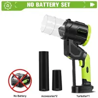 StarTech.com Soffiatore elettrico per foglie - Turbina potente - 5000 W - 38000 giri/min - Motore brushless (senza spazzole) - Alta pressione - Alimentazione a batteria - Senza batteria