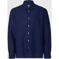 Selected Camicia A Maniche Lunghe Uomini Blu M