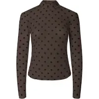 Pieces Top A Maniche Lunghe | Marrone | M