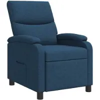 vidaXL Poltrona reclinabile blu, rivestita in tessuto, marca