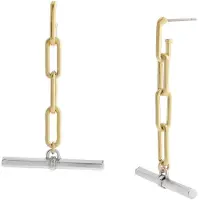 AllSaints Orecchini 'Bronte T-Bar' oro / argento