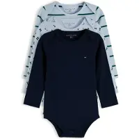 Tommy Hilfiger Tutina / body per bambino 'ESS' marino / blu chiaro / nero