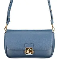 Coccinelle borsa a tracolla da donna c me lock con chiusura con clip frontale in metallo ottanio