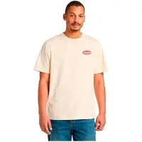 Timberland Gas Station Back Graphic Tee T-shirt Uomo (S, bianco)