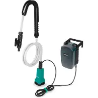 Vonroc Pompa per cisterna acqua piovana 20V - 80 W - 1800 l/h - 1,75 bar | senza batteria né caricabatterie