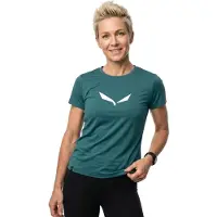Salewa Women's Solid Dri-Release S/S Tee T-shirt Donna (32, turchese)
