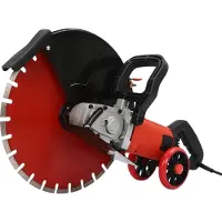 OEM Sega per cemento, motore da 4000 W, profondità di taglio regolabile, rosso