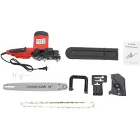 OEM Troncatrice a catena elettrica, potenza 2000W, lunghezza lama 40,5 cm, tensione 220V, sistema di regolazione della catena senza utensili, motore in rame ad alte prestazioni