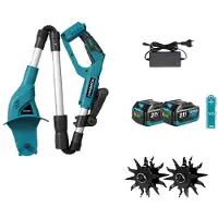OEM Motocoltivatore elettrico, motore ad alte prestazioni, design leggero, set di 2 batterie da 3,0 Ah