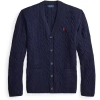 Ralph Lauren per uomo. 710B22611002 Cardigan in lana e cashmere blu navy (XL), Casual