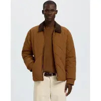 Selected Giacca Trapuntata Uomini Marrone L