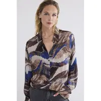 Summum Woman Blouse Swirl Print Multicolour Taglia: 38 | Maglie a manica lunga Outlet | Donna