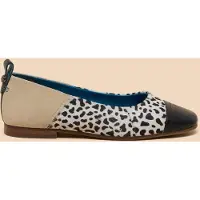 White Stuff Loral Leather Ballet Pump Natural Multi Taglia: 3 | Ballerine Outlet | Donna