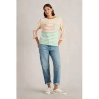 White Stuff Demi Dolman Natural Multi Taglia: 12 | Maglie a manica lunga Outlet | Donna