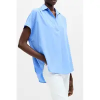 French Connection Crepe Light Sleeveless Popover Cornflower Blue Taglia: S | Maglie Sportivi Outlet | Donna | Blu
