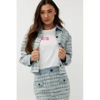 Esqualo Jacket Tweed Jeans Accent Blue Taglia: 38 | Giacche corte Outlet | Donna | Blu