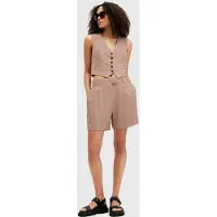AllSaints Deri Lyn Short Doe Brown Taglia: 10 | Pantaloncini Outlet | Donna | Marrone