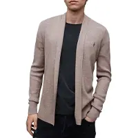 AllSaints Mode Merino Open Car Stone Taupe Marl Taglia: XXL | Cardigan Outlet | Uomo | Nero