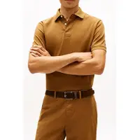 Tommy Hilfiger Hidden Placket Regular Polo Highland Khaki Taglia: S | Polo Outlet | Uomo | Marrone