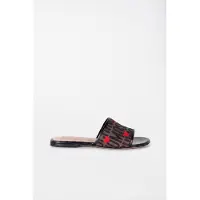 Moschino Leather Sandals Brown Taglia: 36 | Infradito Outlet | Donna | Marrone