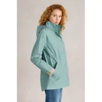 White Stuff Lexi Waterproof Coat Dusty Blue Taglia: 8 PETITE | Trench Outlet | Donna | Blu