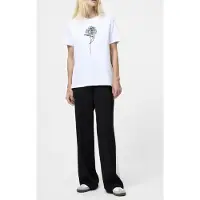 French Connection Rose Logo Peached Graphic Tee Linen White Taglia: XL | Maglie Sportivi Outlet | Donna | Bianco
