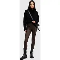 AllSaints Cora Leather Legging Oxblood Red Taglia: 2 | Leggings Outlet | Donna | Rosso