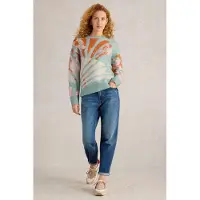 White Stuff Louisa Jumper Green Multi Taglia: 14 | Maglioni a maglia Outlet | Donna | Verde
