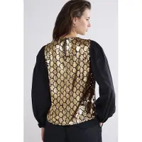 Summum Woman Top Honeycomb Sequins Black Taglia: 38 | Maglie a manica lunga Outlet | Donna | Nero