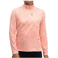 Hoka One One Women's Skyform Half Zip CLF Prt Maglia da corsa Donna (XS, fuchsia)