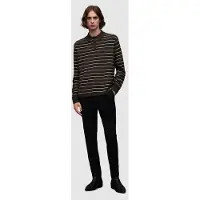 AllSaints Stafford Ls Polo Cinder Ml/blk/yelw Taglia: XXL | Maglie a manica lunga Outlet | Uomo