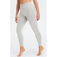 Fabletics Sync High-waisted Perforated 7/8  Light Grey Heather Taglia: M Short | Leggings Outlet | Donna | Grigio