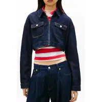 Tommy Hilfiger Denim Zip Jacket Denim Dark Taglia: XS | Giacche di jeans Outlet | Donna | Blu