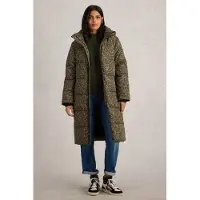 White Stuff Elyse Quilted Coat Black Print Taglia: 24 | Parka Outlet | Donna | Nero