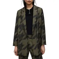 AllSaints Aleida Toni Blazer Khaki Green Taglia: 6 | Blazers Outlet | Donna | Marrone