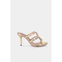 Moschino Goatskin Mules Gold Taglia: 37 | Infradito Outlet | Donna | Giallo