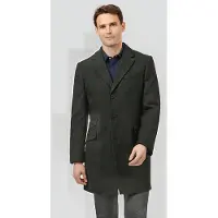 Charles Tyrwhitt Green Herringbone British Wool Cotton Epsom Coat Green Taglia: 36R | Cappotti monopetto Outlet | Uomo | Verde