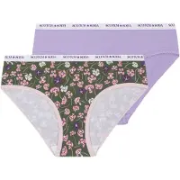 Scotch & Soda Girls 2pk Girls Cotton Bikini Underwear Purple Taglia: S | Biancheria Intima Outlet | Unisex | Viola