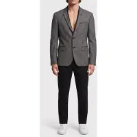 The Kooples Classic Double-slit Suit Jacket + Skull Rivet Black Grey Taglia: 46 | Giacche leggere Outlet | Uomo | Nero