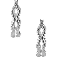 Otazu Divine Small Rhodium Hoops Taglia: OS | Orecchini Outlet | Donna