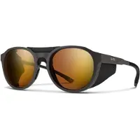 Smith - Occhiali da sole fotocromatici - Venture Matte Gravy ChromaPop Glacier Photochromic Copper Gold Mirror in Pelle - Grigio